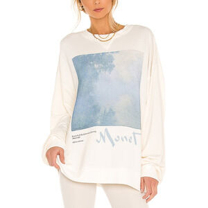 Selkie Cream and Blue Sweater